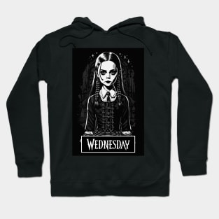 Wednesday Goth Portrait Hoodie